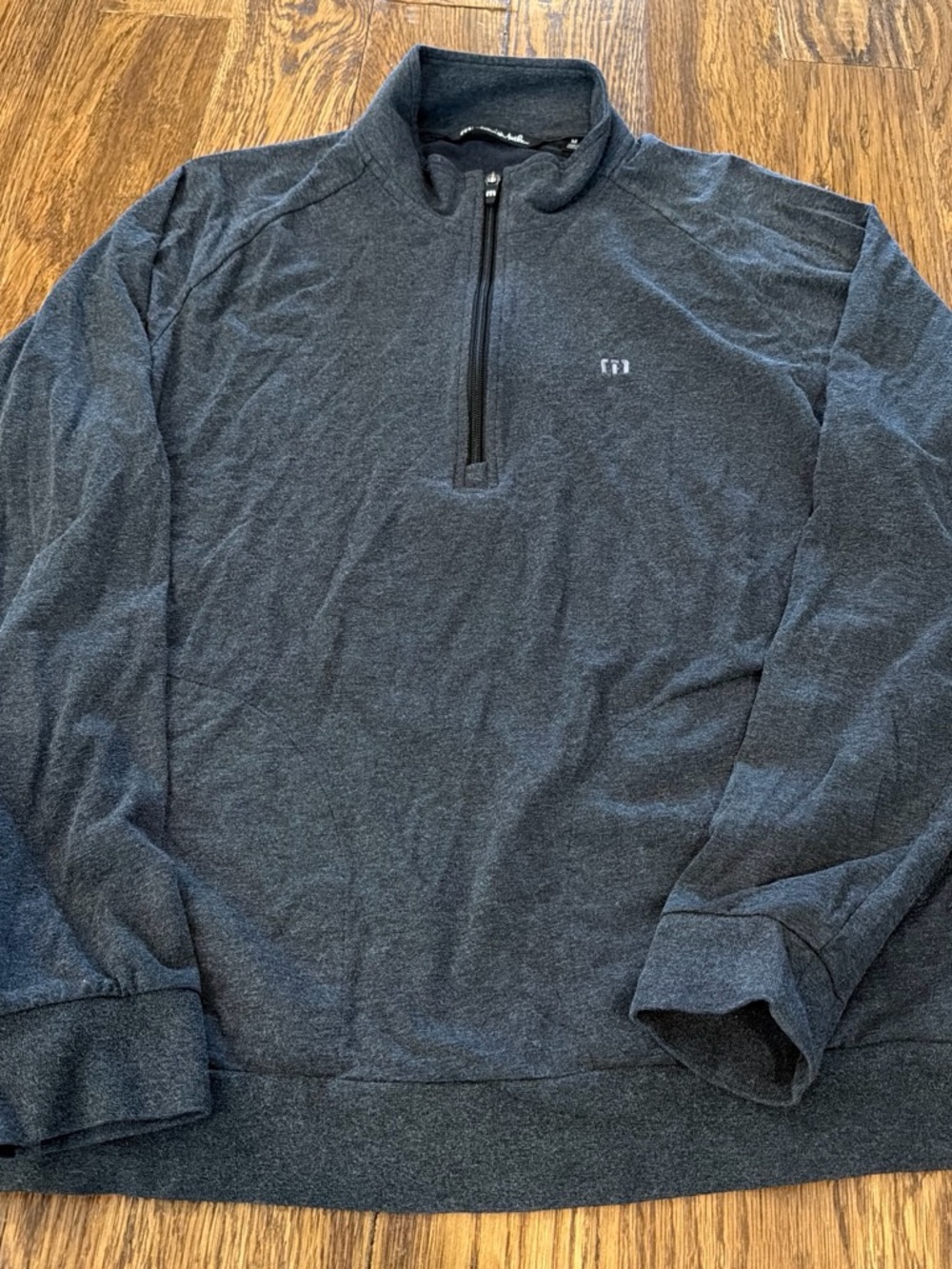 Travis Mathew Dark Charcoal Half-Zip Pullover